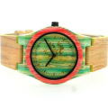 OEM in The Latest Fashion Color Bamboo Watches Strap Watch Wooden Table